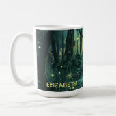 Personalisierter Fairy Light Forest Kaffeetasse (Links)