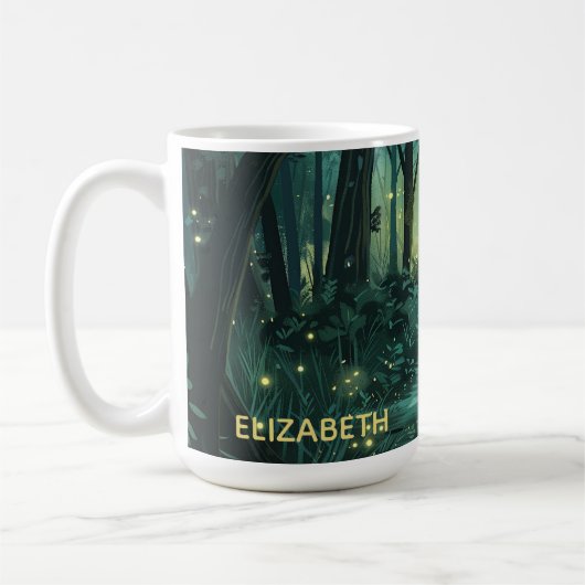 Personalisierter Fairy Light Forest Kaffeetasse (Links)