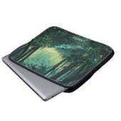 Personalisierter Fairy Light Forest Laptopschutzhülle (Vorne Knopf)