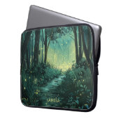 Personalisierter Fairy Light Forest Laptopschutzhülle (Vorderseite Links)