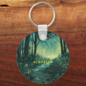 Personalisierter Fairy Light Forest Schlüsselanhänger (Vorderseite)