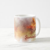 Personalisierter Fall Abstrakte Leaf-Tasse Kaffeetasse (VorderseiteRechts)