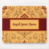 Personalisierter Fall Brown und Orange Mouse Pad Mousepad (Vorne)
