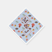 Personalisierter Fall Couple Serviette (Ecke)