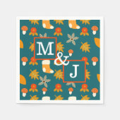Personalisierter Fall Couple Serviette (Vorderseite)