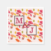 Personalisierter Fall Couple Serviette (Vorderseite)