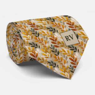 Personalisierter Fall des Goldenen Leaf Krawatte