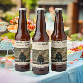 Personalisierter Fall des Tan-Fotos Weinetikett