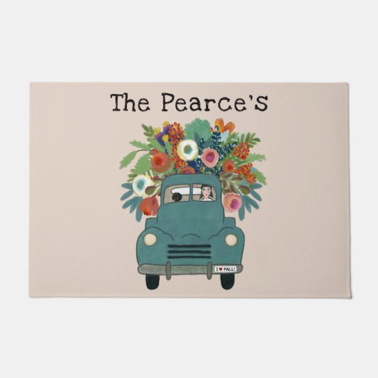 Personalisierter Fall Door Mat Fußmatte (Vorderseite)