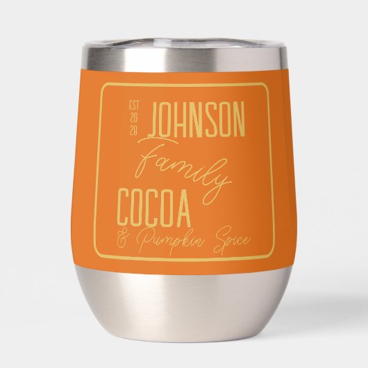 Personalisierter Fall Familie Pumpkin Gewürz (Rückseite)