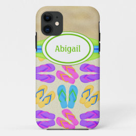 Personalisierter Fall Flip Flops und Beach iPhone  Case-Mate iPhone Hülle
