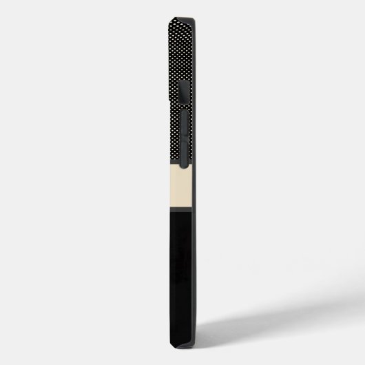 Personalisierter Fall für Black Dots Case-Mate iPhone Hülle (Rückseite / Links)