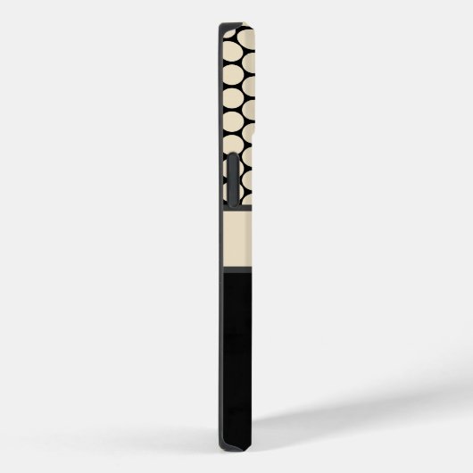 Personalisierter Fall für Black Polka Docks Case-Mate iPhone Hülle (Rückseite / Rechts)