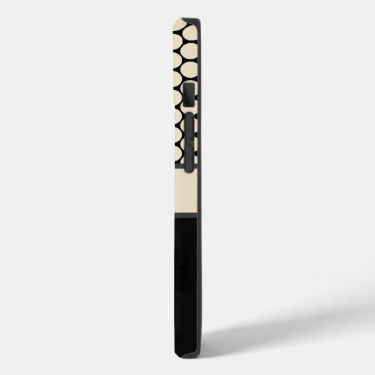 Personalisierter Fall für Black Polka Docks Case-Mate iPhone Hülle (Rückseite / Links)