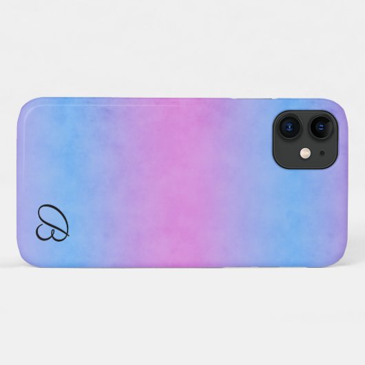 Personalisierter Fall für Blau und Rosa Case-Mate iPhone Hülle (Rückseite (Horizontal))