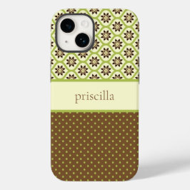 Personalisierter Fall für Flora und Polka Docks Case-Mate iPhone 14 Hülle