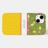 Personalisierter Fall für Flora und Polka Docks Case-Mate iPhone Hülle (Rückseite (Horizontal))