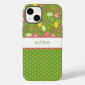 Personalisierter Fall für Flora und Polka Docks Case-Mate iPhone Hülle (Rückseite)