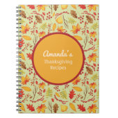 Personalisierter Fall/Herbstausgang Notizblock (Vorderseite)