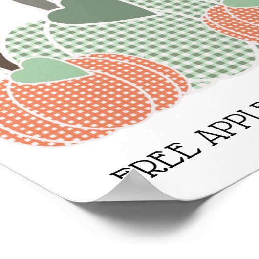 Personalisierter Fall Karierter Pumppatch Poster (Ecke)