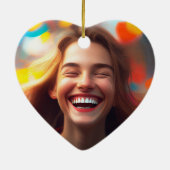 Personalisierter Fall Keramik Ornament (Hinten)