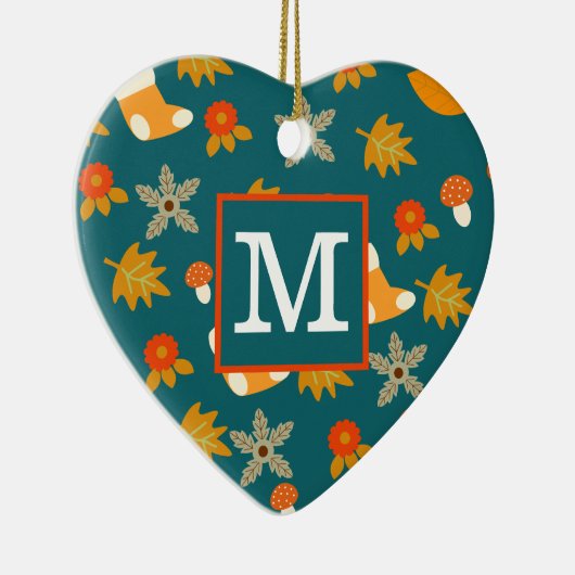 Personalisierter Fall Keramik Ornament (Rechts)