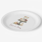 Personalisierter Fall Layer Cake Pappteller (Schrägansicht)