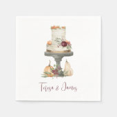 Personalisierter Fall Layer Cake Serviette (Vorderseite)