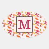 Personalisierter Fall Ovaler Aufkleber (Vorderseite)