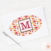 Personalisierter Fall Ovaler Aufkleber (Umschlag)