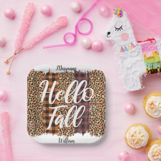 Personalisierter Fall Pappteller (Party)