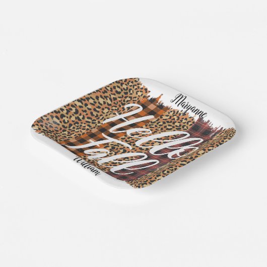 Personalisierter Fall Pappteller (Gewinkelt)