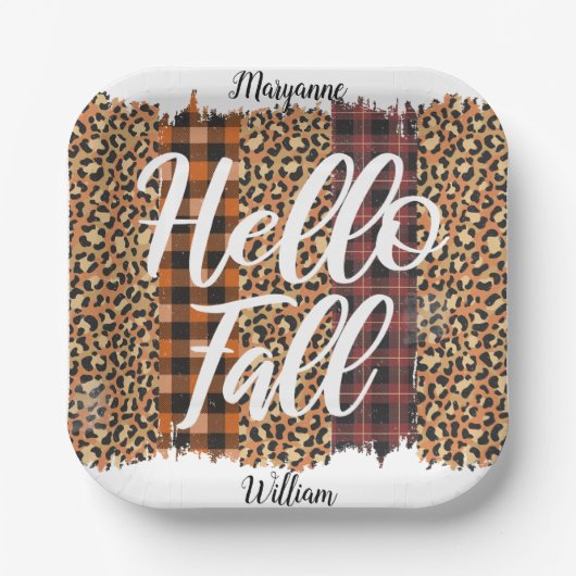 Personalisierter Fall Pappteller (Vorderseite)