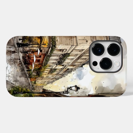 Personalisierter Fall Paris Case-Mate iPhone Hülle (Rückseite (Horizontal))