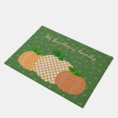 Personalisierter Fall Pumpkins Door Mat Fußmatte (Schrägansicht)