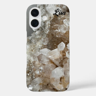 Personalisierter Fall Quarz Crystal Sturdy iPhone iPhone 16 Hülle