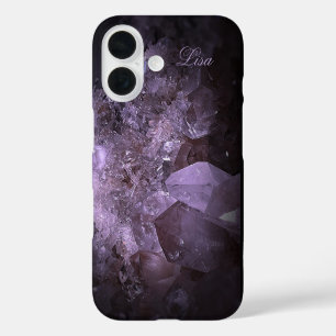 Personalisierter Fall Quarz Crystal Sturdy iPhone 16 Hülle