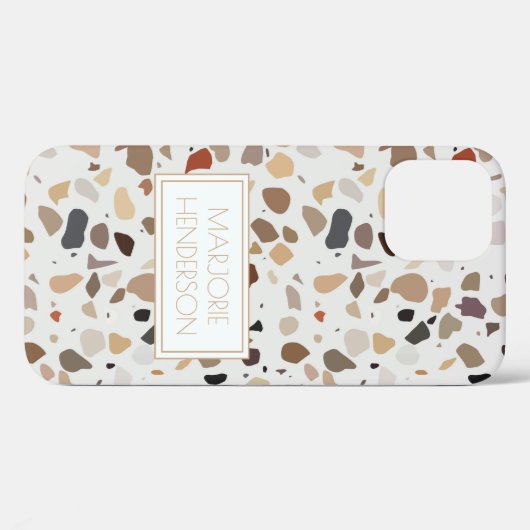 Personalisierter Fall Terrazzo Case-Mate iPhone Case-Mate iPhone Hülle (Rückseite (Horizontal))