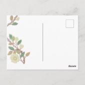 Personalisierter Fall Tree Branch Happy Birthday P Postkarte (Rückseite)