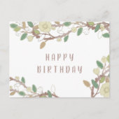 Personalisierter Fall Tree Branch Happy Birthday P Postkarte (Vorderseite)