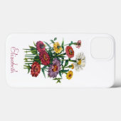 Personalisierter Fall Zinnias Case-Mate iPhone Hülle (Rückseite (Horizontal))