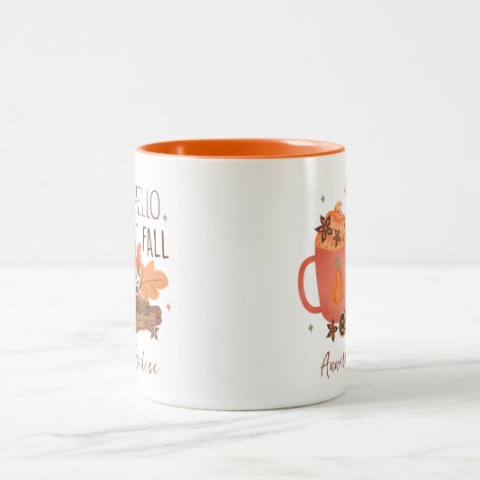 Personalisierter Fall Zweifarbige Tasse (Mittel)