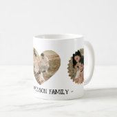 Personalisierter Familien-Fotobecher Kaffeetasse (VorderseiteRechts)