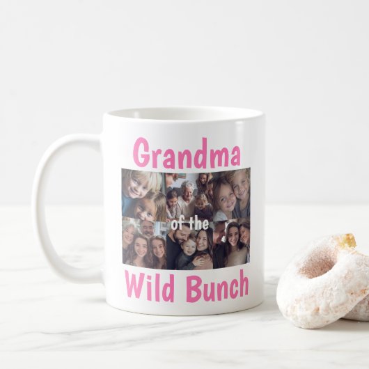 Personalisierter Familien-Fotomug Kaffeetasse (Mit Donut)