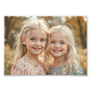 Personalisierter Familien-Satin-Fotoabzug in Premi Fotodruck