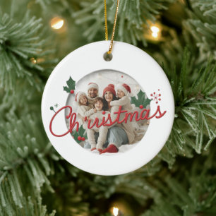 Personalisierter Familien-Weihnachtsschmuck Benu Keramik Ornament