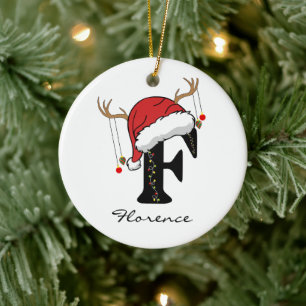 Personalisierter Familien-Weihnachtsschmuck für Fr Keramik Ornament