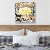 Personalisierter Familienbaum mit Namen Leinwanddruck (Insitu (Schlafzimmer))