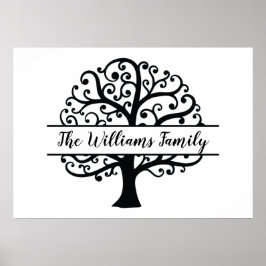 Personalisierter Familienbaum Poster