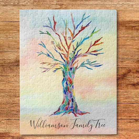 Personalisierter Familienbaum Puzzle